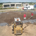 Kontrola výšky násypu Liapor Ground