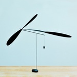 Francois Azambourh - Mobile a deux Helices noir (ambiente)