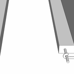 Detail horizontálních pásových základů
