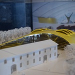 Museum Ferrari v Modeně – model realizované Kaplického stavby
