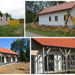 Stavba chalupy