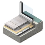 Příklad uplatnění vakuových izolačních panelů Kingspan OPTIM-R® na balkoně nebo terase © Kingspan Insulation