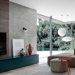 Minimalistický obývací pokoj s terasou, zdroj: Casamoderna