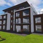 Na prvním místě 7. ročníku soutěže v kategorii Projekt občanské stavby se umístil Jiří Toncar s projektem bytový dům – Vila Augustus. Zdroj foto: www.wienerberger.cz