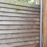 Smrkový plot bez konstrukční ochrany – bez povrchové úpravy po pětileté expozici