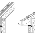 Konstrukční detail teplé a studené střechy