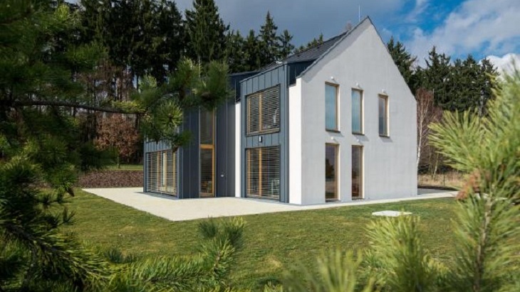 Rodinný dům u Mníšku pod Brdy, Autor: Ing. arch. Jiří Soukup, Ing. arch. Lukáš Pejsar © 3AE s.r.o. Nízkoenergetické a pasivní domy firmy 3AE se vyznačují precizností