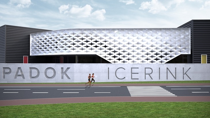 Zimní stadion PADOK IceRink se bude vyznačovat moderním designem