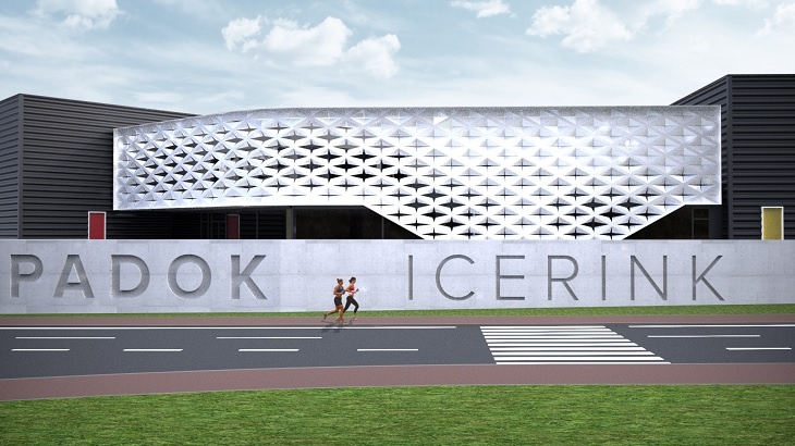 Zimní stadion PADOK IceRink se bude vyznačovat moderním designem Zimní stadion PADOK IceRink se bude vyznačovat moderním designem
