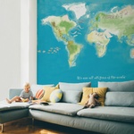 Panoramatická vliesová tapeta Mapa světa, foto Viabel
