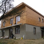 Rodinný dům Lelekovice během výstavby