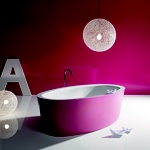 Bettehome oval silhouette bicolour violett
