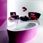 Bettehome oval silhouette bicolour violett