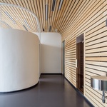 Interiér je dotažen do detailu včetně relaxační zóny, která zaměstnancům poskytuje saunu či masáže.  Zdroj fotek:  Radek Brunecky (www.atelier.brunecky.com), White Star Real Estate (www.whitestar-realestate.com)