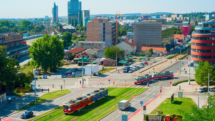 Kancelářské prostory: Brno nárůst, Ostrava pokles
