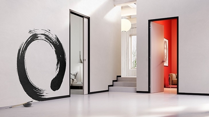 Nový design dveří splývá se stěnou Nový design dveří splývá se stěnou