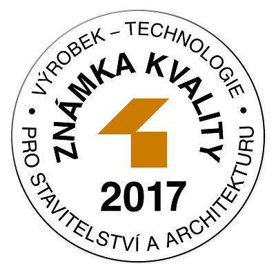 Známka kvality VÝROBEK – TECHNOLOGIE pro stavitelství a architekturu 2017 za litý cementový potěr CEMFLOW, Českomoravský beton, a. s. Známka kvality VÝROBEK – TECHNOLOGIE pro stavitelství a architekturu 2017 za litý cementový potěr CEMFLOW, Českomoravský beton, a. s.