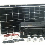 Solární  systém 200W 230V, 12V, USB