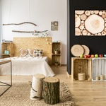 dřevo ve své nejrealističtější podobě prosvětlí interiér, foto: Likefoto