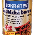 SOKRATES Sedlácká barva je extrémně penetrující krycí barva na dřevo určená pro hobby i profesionální použití.