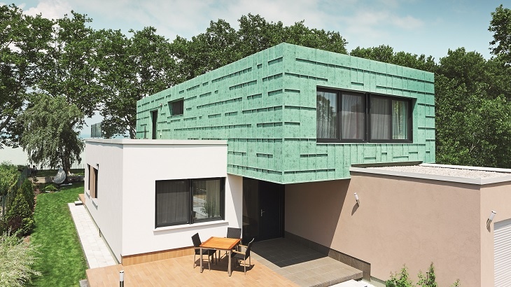 PREFALZ svitkový plech – patina zelená se zárukou 40 let PREFALZ svitkový plech – patina zelená se zárukou 40 let