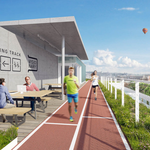 Certifikát WELL u budov hodnotí i možnosti sportu. Projekt Visionary počítá například s běžeckou dráhou na střeše © Skanska Facility