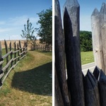 Ohrada z kůlů a krajinek…Ochranná palisáda staroslovanského hradiště…