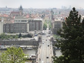 Pohled z Letné na Čechův most