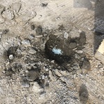 Nevyhovující beton ukázala i další sonda, beton byl zcela nesoudržný, pravděpodobně přemrznutím při provádění