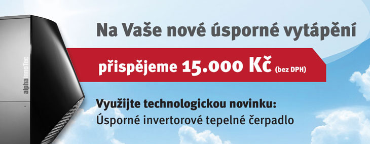 Příspěvek 15 000 Kč na nové tepelné čerpadlo