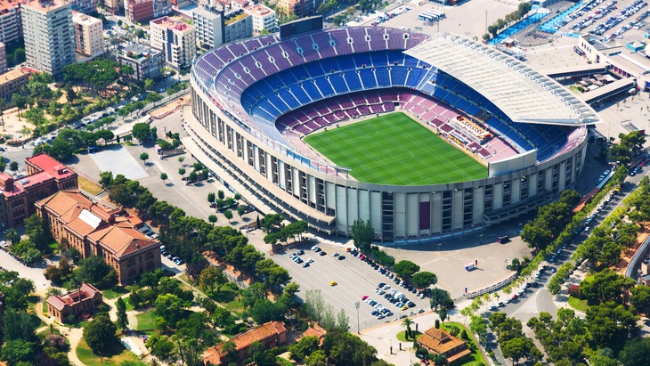 Stadion Camp Nou v Barceloně