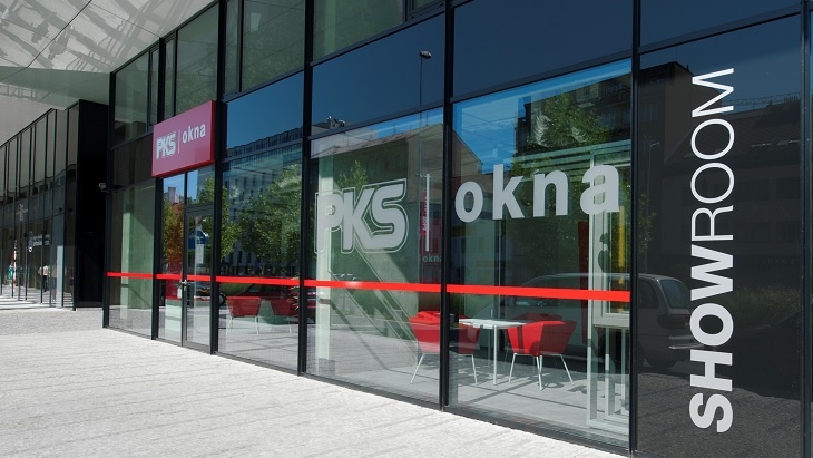 PKS okna s novým showroomem na Rohanském nábřeží v pražském Karlíně