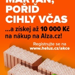 Cihly a k nim až 10 tisíc korun na nákup na Alza.cz