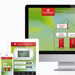 On-line ovládání vytápění tabletem nebo chytrým telefonem odkudkoliv na světě Zdroj: Mastertherm