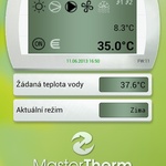On-line ovládání vytápění tabletem nebo chytrým telefonem odkudkoliv na světě Zdroj: Mastertherm