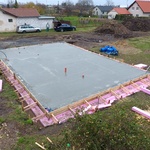 Dokončené betonování z ptačí perspektivy
