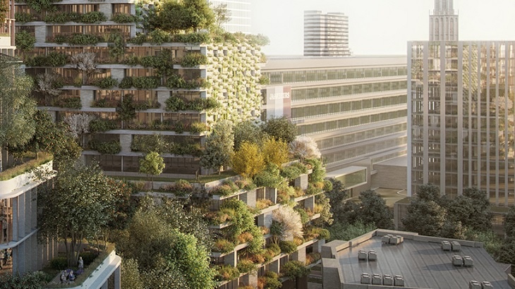 Výškovou budovu Hawthorn Tower pokryje les, slibují architekti Výškovou budovu Hawthorn Tower pokryje les, slibují architekti