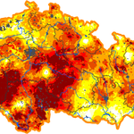 Rozdíl vlhkosti od obvyklého stavu v období let 1961- 2010
