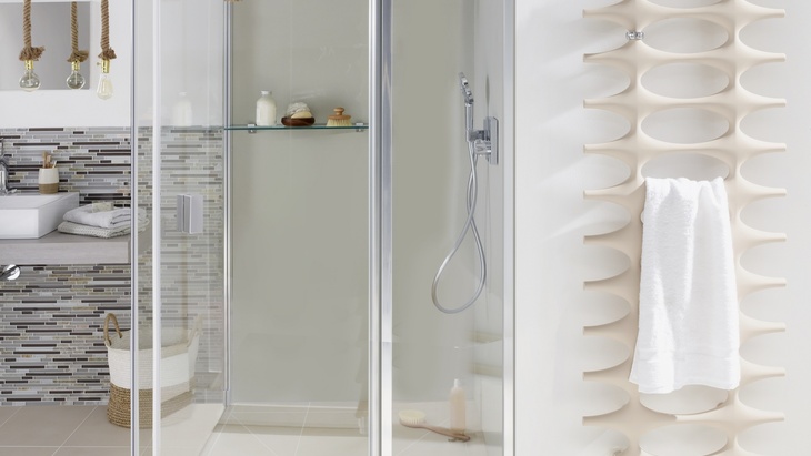Moderní design vytápění koupelny