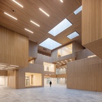 Dřevěný klenot z Dánské technické univerzity sjednotil vědecké obory pod jednu střechu Foto:  Adam Mørk