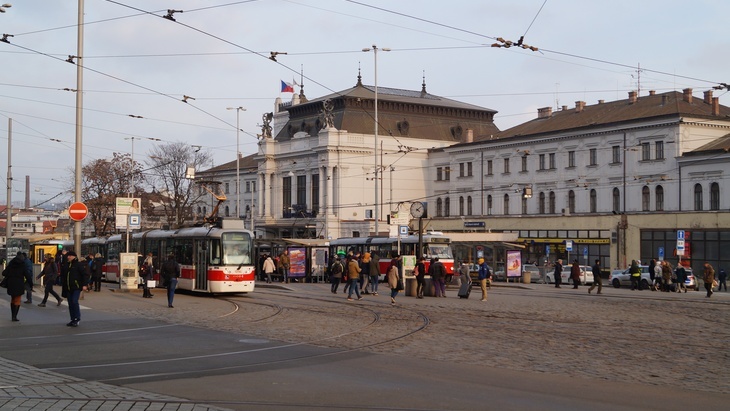 Nádraží v Brně - foto Jan Krmaš