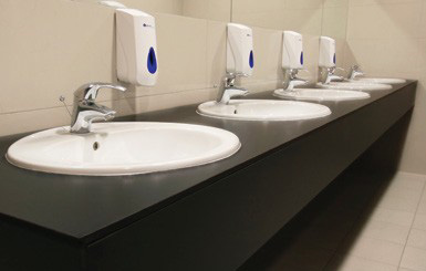 Umyvadlové desky a dávkovače Umyvadlové desky a dávkovače