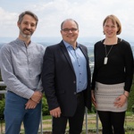 DELTA BIM-tým v projektu BMW (zleva doprava: Architekt a prokurista Adam Cifra, jednatel Erik Štefanovič, architekt Sabrina Schubert)