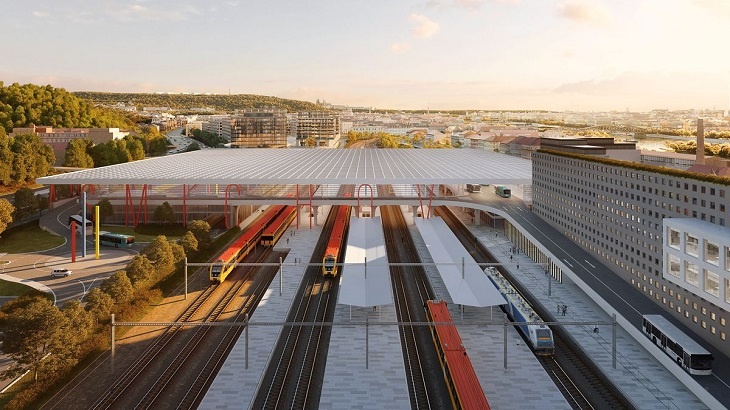 Terminál Smíchov bude prvním skutečně moderním nádražím v Praze Terminál Smíchov bude prvním skutečně moderním nádražím v Praze