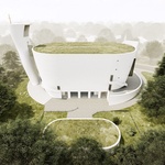 Soudobá ikona. Moderní kostel od Zdeňka Fránka by měl v Neratovicích vyrůst během dvou tří let. Zdroj: TZ Franek Architects
