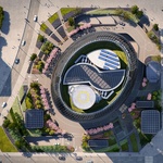 Nejvyšší atrium světa vyrůstá z podzemí a podpírá nebesa Foto: Hufton+Crow