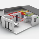 Návrh řešení komfortního systému řízeného větrání Zehnder pro RD – bungalov