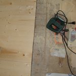 Nejsložitější pro truhláře bylo, aby přechod mezi novou a původní dřevěnou podlahou byl v jedné úrovni.