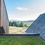 Levná a efektivní stavba: Chata ze dřeva a slámy krytá zelenou střechou Foto: Bence Makkai, Dawn. S. Black