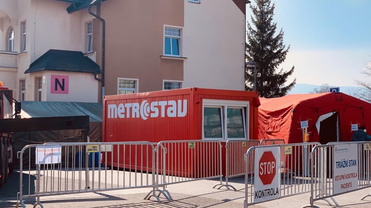 Buňka Metrostav v Krajské nemocnici Liberec, foto: Metrostav Buňka Metrostav v Krajské nemocnici Liberec, foto: Metrostav